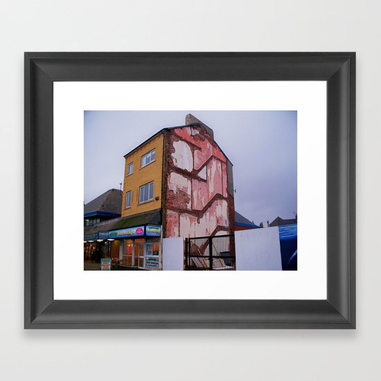 Redcar /fish and chips Framed Art Print
