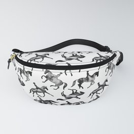 Dressage Horse Silhouettes Fanny Pack