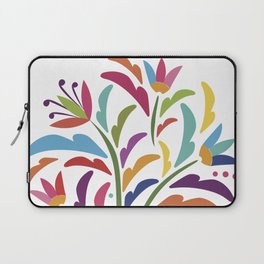 Mexican Otomí Floral Composition by Akbaly Laptop Sleeve