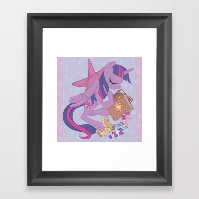 Sleepy Ponies: Twilight Sparkle Framed Art Print