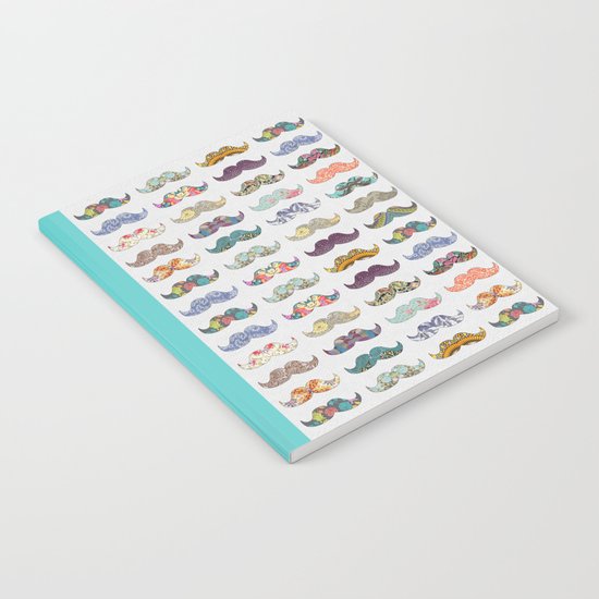 Mustache Mania Notebook