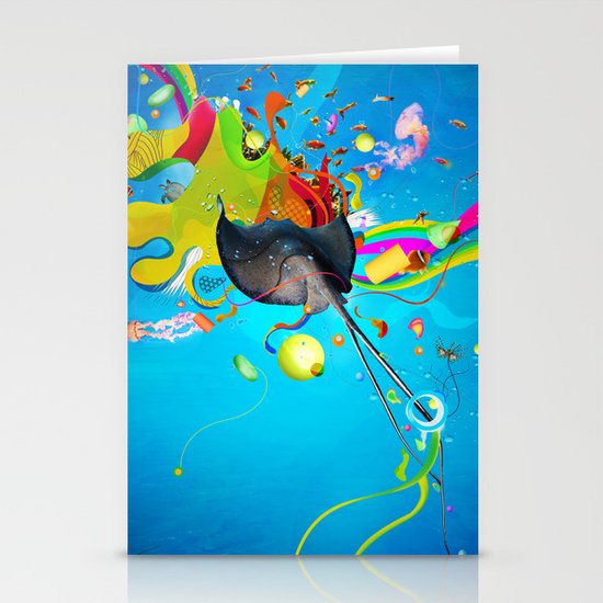 Blue Stationery Cards