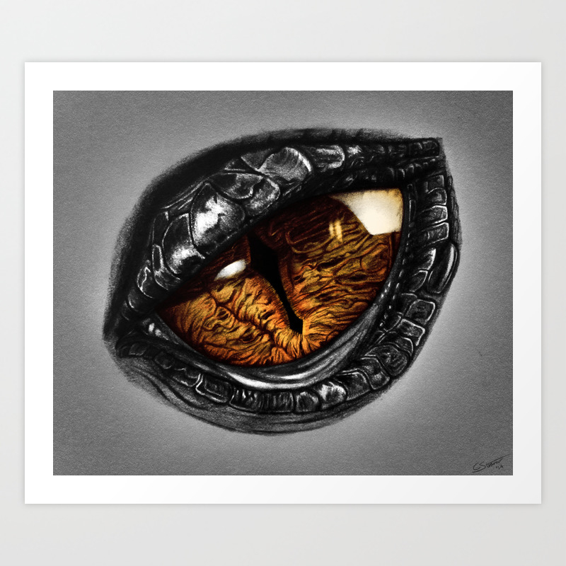 Dragon Eye Art Print By Lethalchris Society6