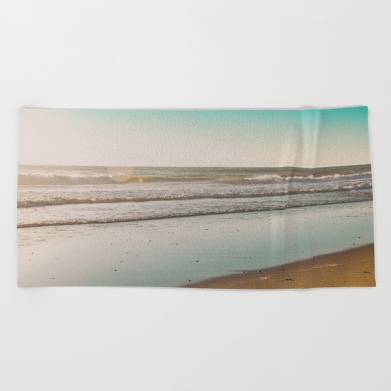 Golden Beach Days Beach Towel