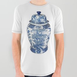 Antique Chinoiserie Ginger Jars Jar  All Over Graphic Tee