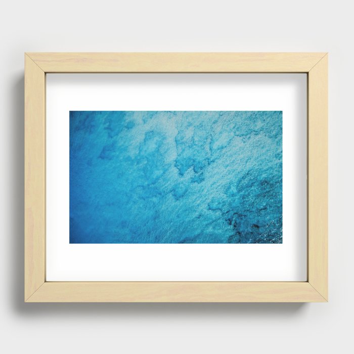 Sea View From Above Recessed Framed Print