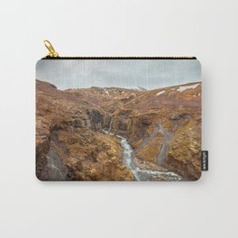 Glymur waterfall early spring | Iceland Carry-All Pouch