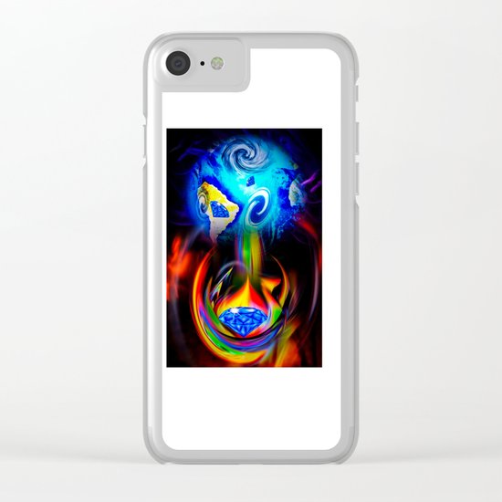 Our World Is A Magic - Is A Diamond Clear iPhone Case