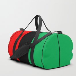 Kwanzaa Red Black Green Stripes Duffle Bag