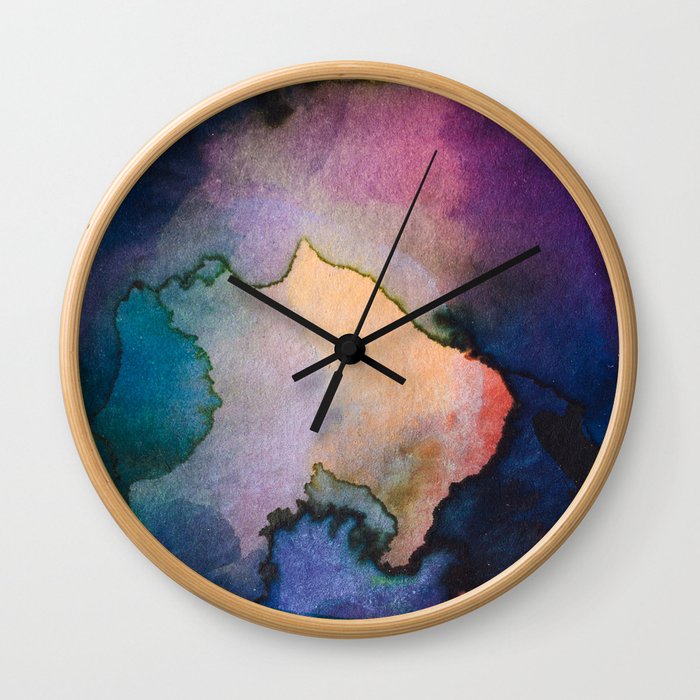 Color layers 3 Wall Clock
