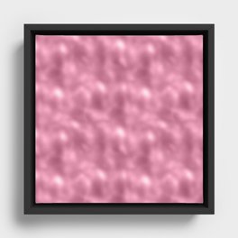 Glam Pink Metallic Texture Framed Canvas