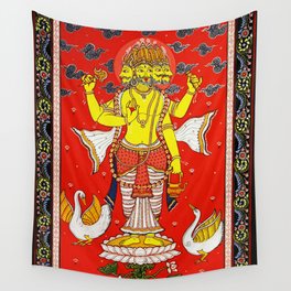 Hindu Lord Brahma 1 Wall Tapestry