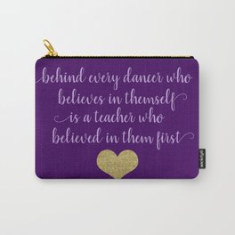 Dance Quotes - Purple Carry-All Pouch