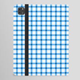 Blue Gingham - 02 iPad Folio Case