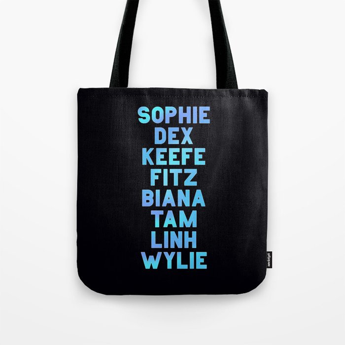 KEEPER Main Character Names Tote Bag by Shannon Messenger Society6