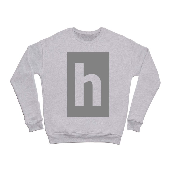letter H (White & Gray) Crewneck Sweatshirt