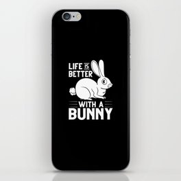Rabbit Bunny Lionhead Angora Rex Harlequin Cage iPhone Skin
