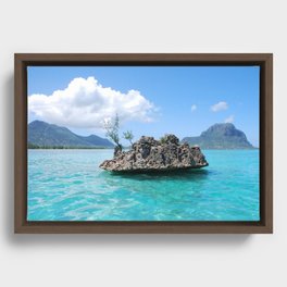 Mauritius Sea Rock Framed Canvas