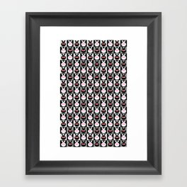 NO.2 bunny rabbit face Framed Art Print