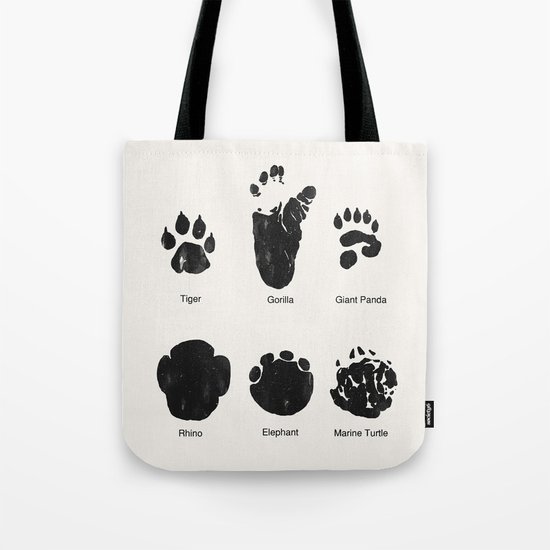Animal Track Tote Bag