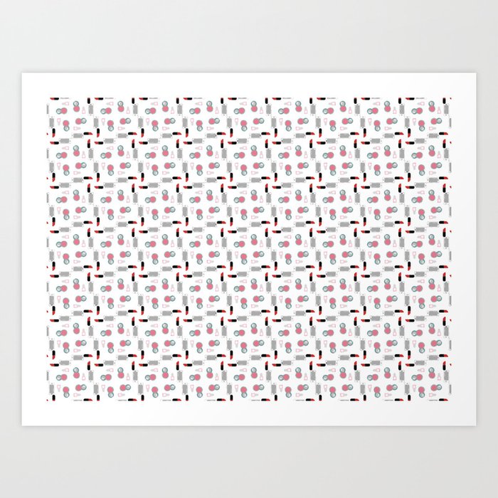 Makeup And Iphone Wallpaper Art Print By Hanaahgaren Society6