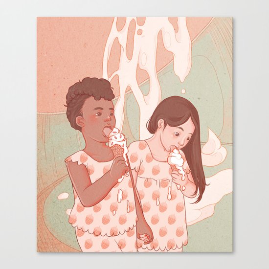 Lick Me Clean Canvas Print
