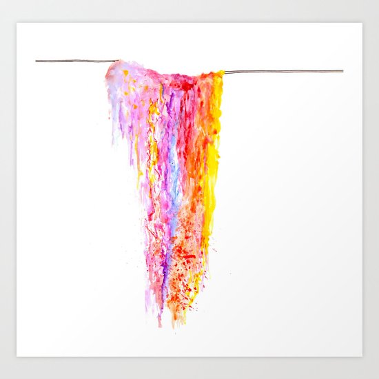 Colourwash Art Print