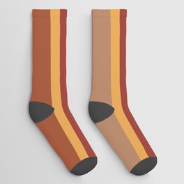 Thanksgiving Stripes Pattern 04 Socks