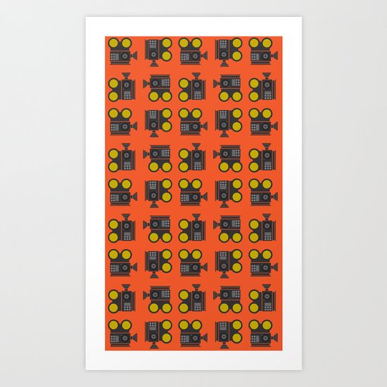 camera 01 pattern Art Print