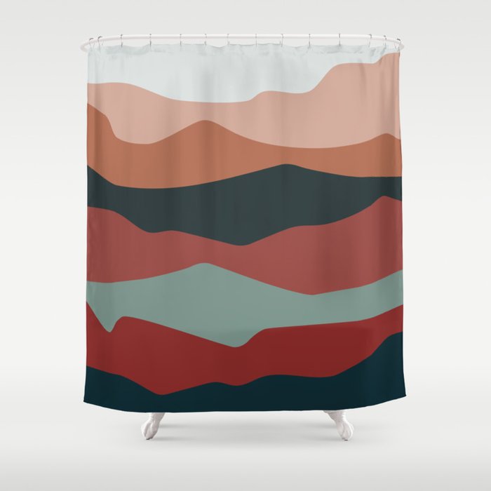 Abstract Landscape fall Shower Curtain