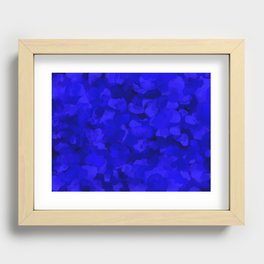 Rich Cobalt Blue Abstract Recessed Framed Print