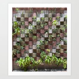 vertical garden CDMX Art Print