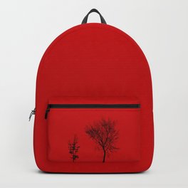 TOGETHER IN CAOS Backpack | Colour, Graphicdesign, Red, Couple, Style, Black, Minimal, Trees, Two, Digital 