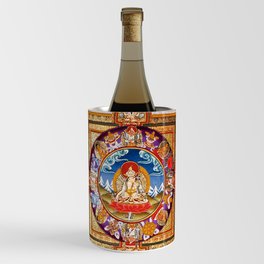 White Tara Buddhist Mandala Wine Chiller