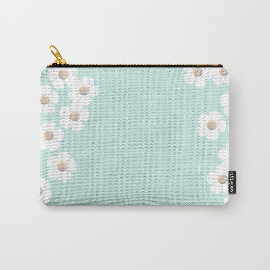DAISY RAIN MINT Carry-All Pouch