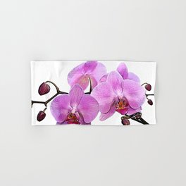 orchid flower minimalist minimal Hand & Bath Towel