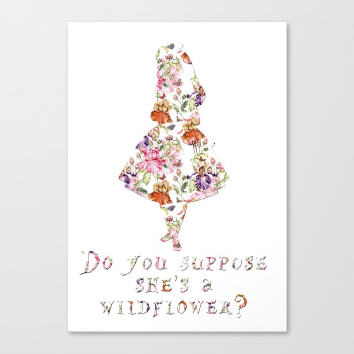 Do you suppose she's a wildflower? Canvas Print