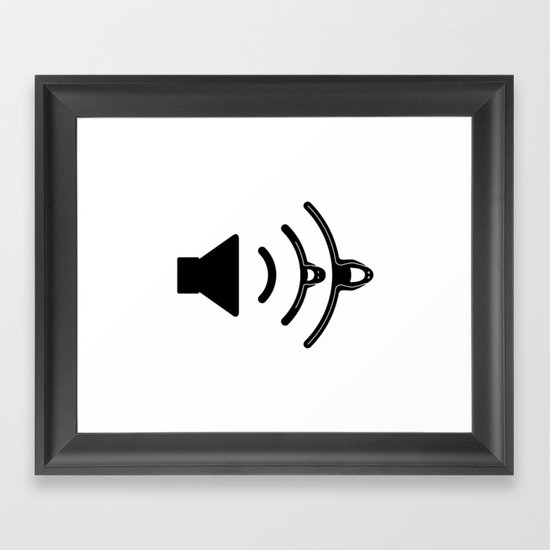 No Noise Framed Art Print