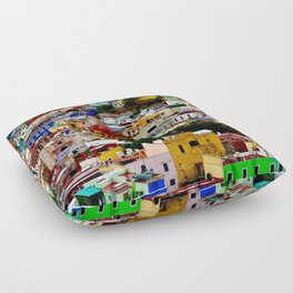 Mexico Photography - Huge Colorful City Floor Pillow
