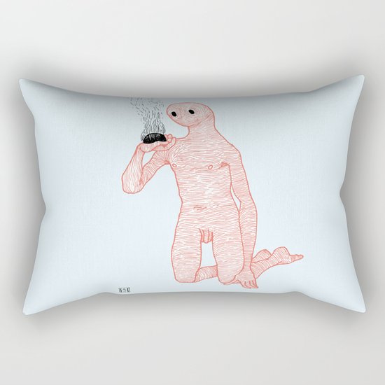 And Still It Burns Rectangular Pillow