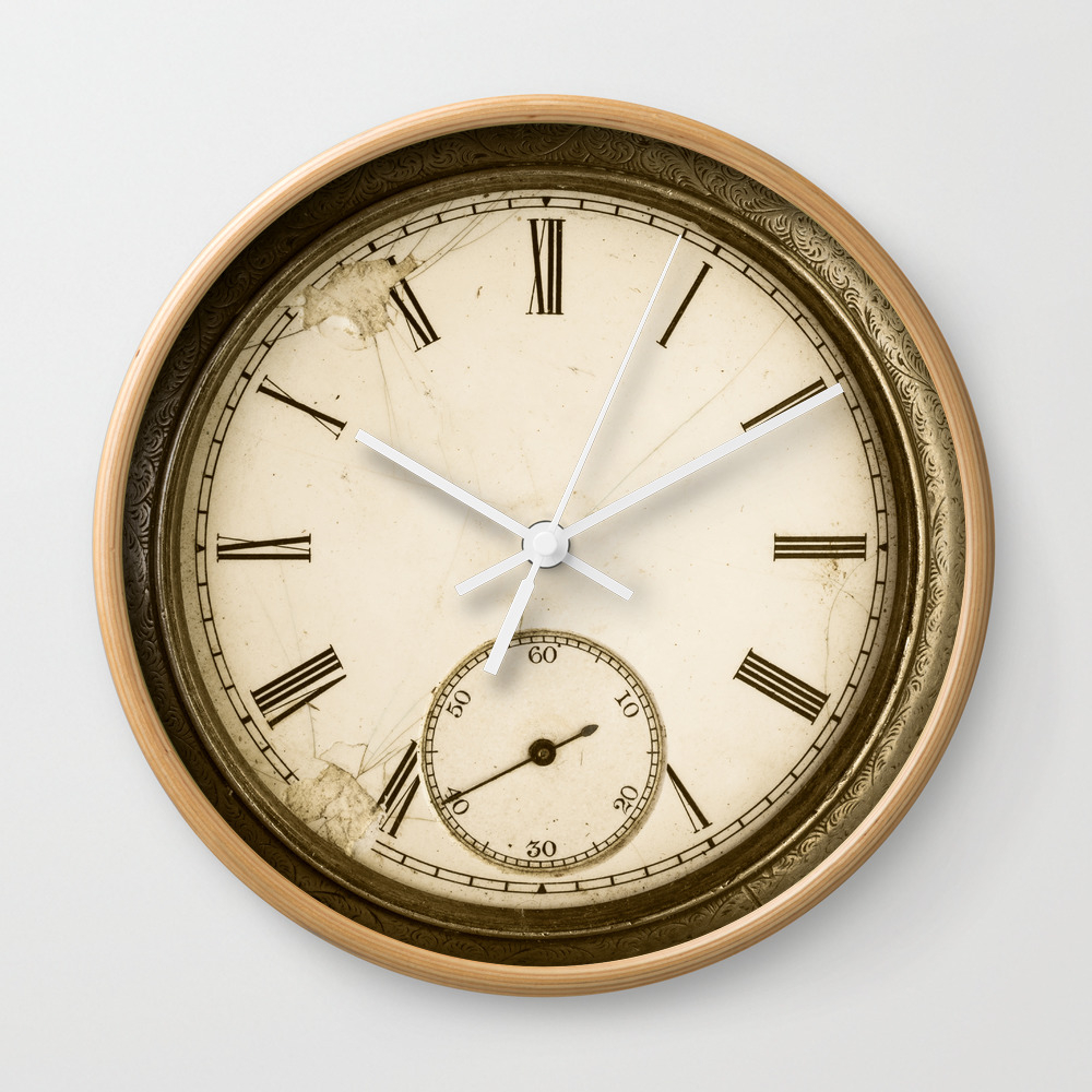 Antique Pocket Watch Wall Clock By Edwardmfielding Society6
