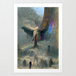 Waking Pride Angel Art Print
