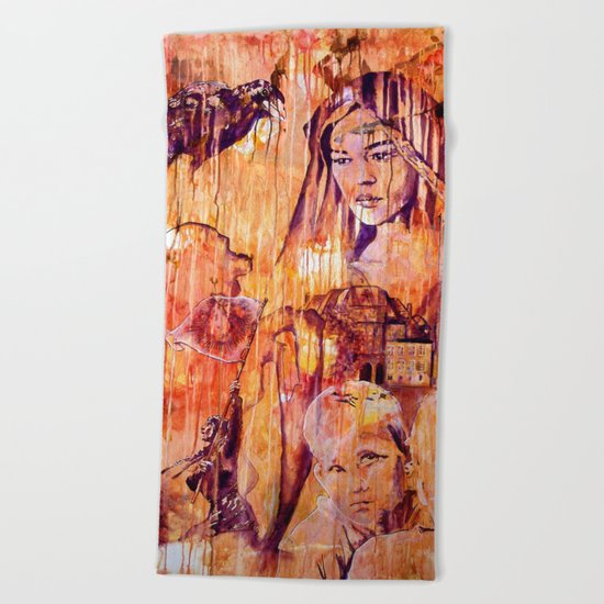 Telse and Magdalena or the question: how free is a Dithmarscher? Beach Towel