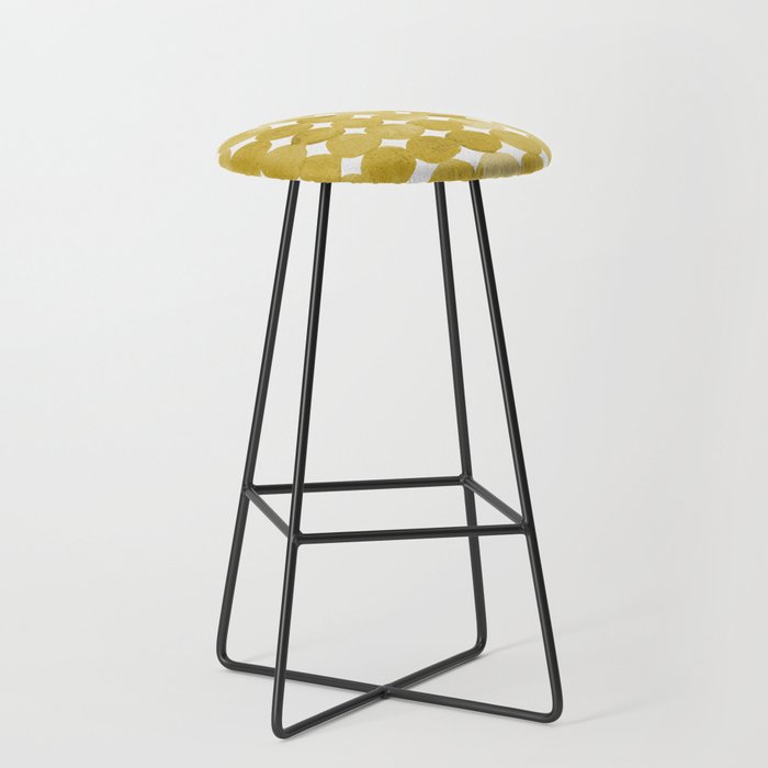 Dots pattern - yellow Bar Stool