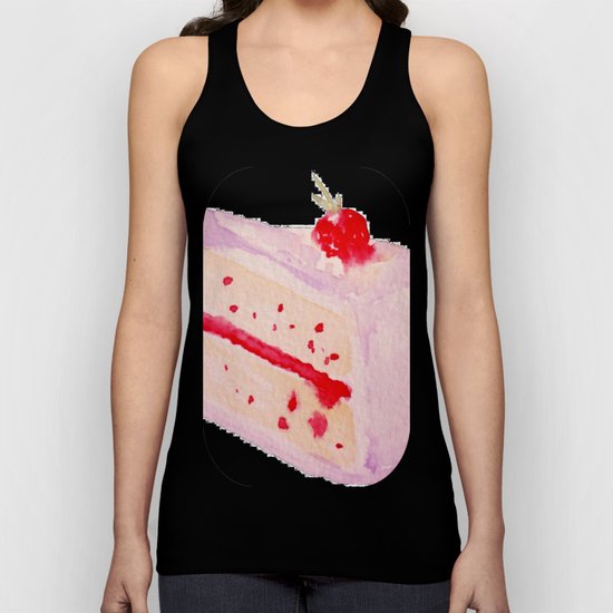 Strawberry Cake Unisex Tank Top