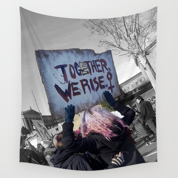 Together We Rise Wall Tapestry