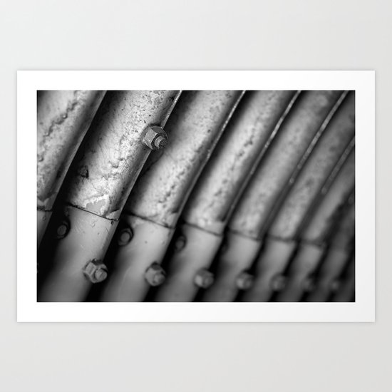 Ridges and Bolts Art Print