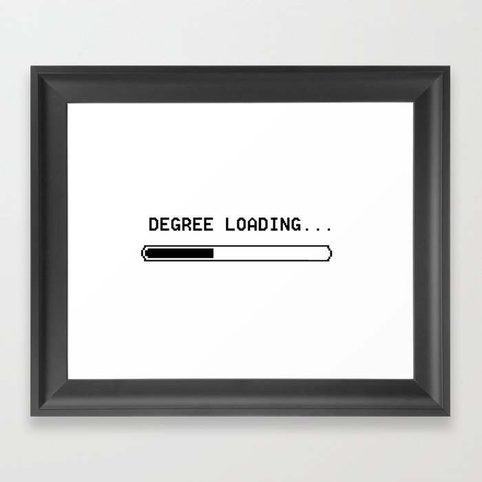 Degree Loading - Black Framed Art Print