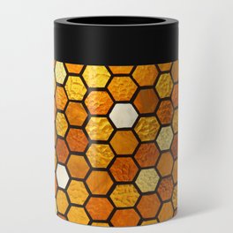 Honeycomb Hexagon Mosaic Window Can Cooler
