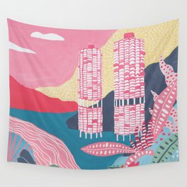Marina City - Chicago - Modernist Architectur Wall Tapestry
